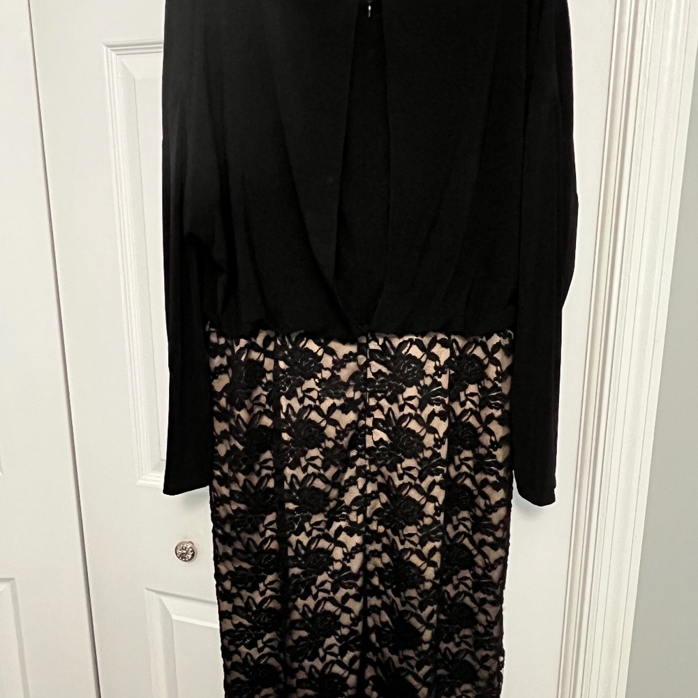 Black Long Sleeve dress; Coldwater Creek;  size 16